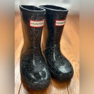 Hunter Kids' Original First Classic Glitter Rain 
  Boots Size US 7/8